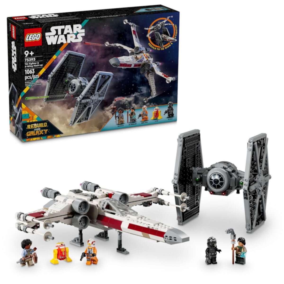 Игровой набор Lego Star Wars TIE Fighter & X-Wing Mash-Up 75393 (1063 детали) Lego