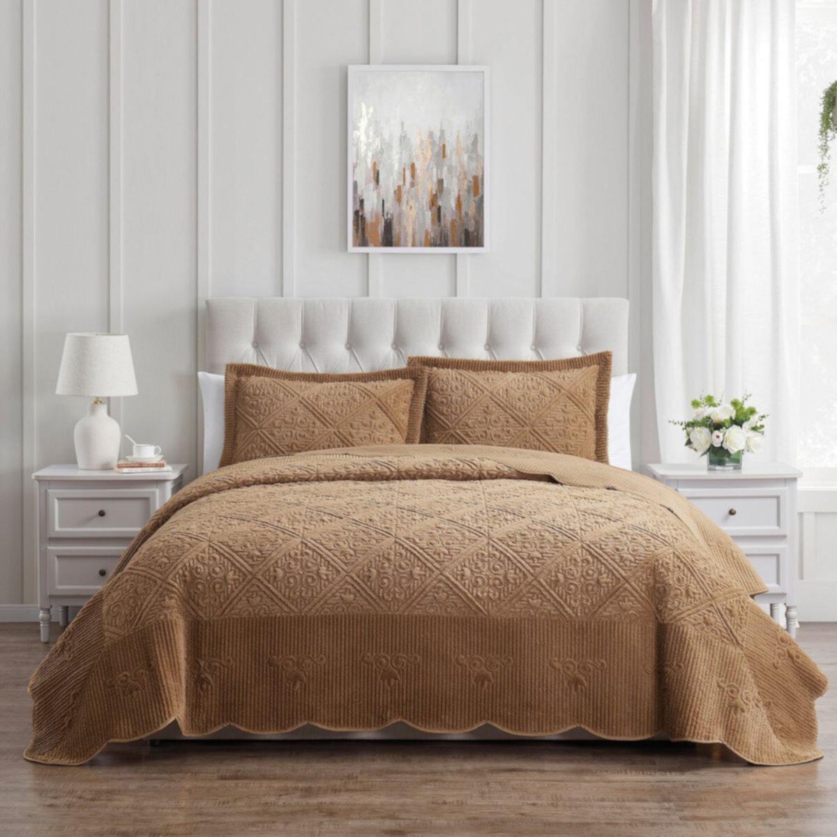 VCNY Home Westland Quilted Plush Bedspread Set VCNY HOME