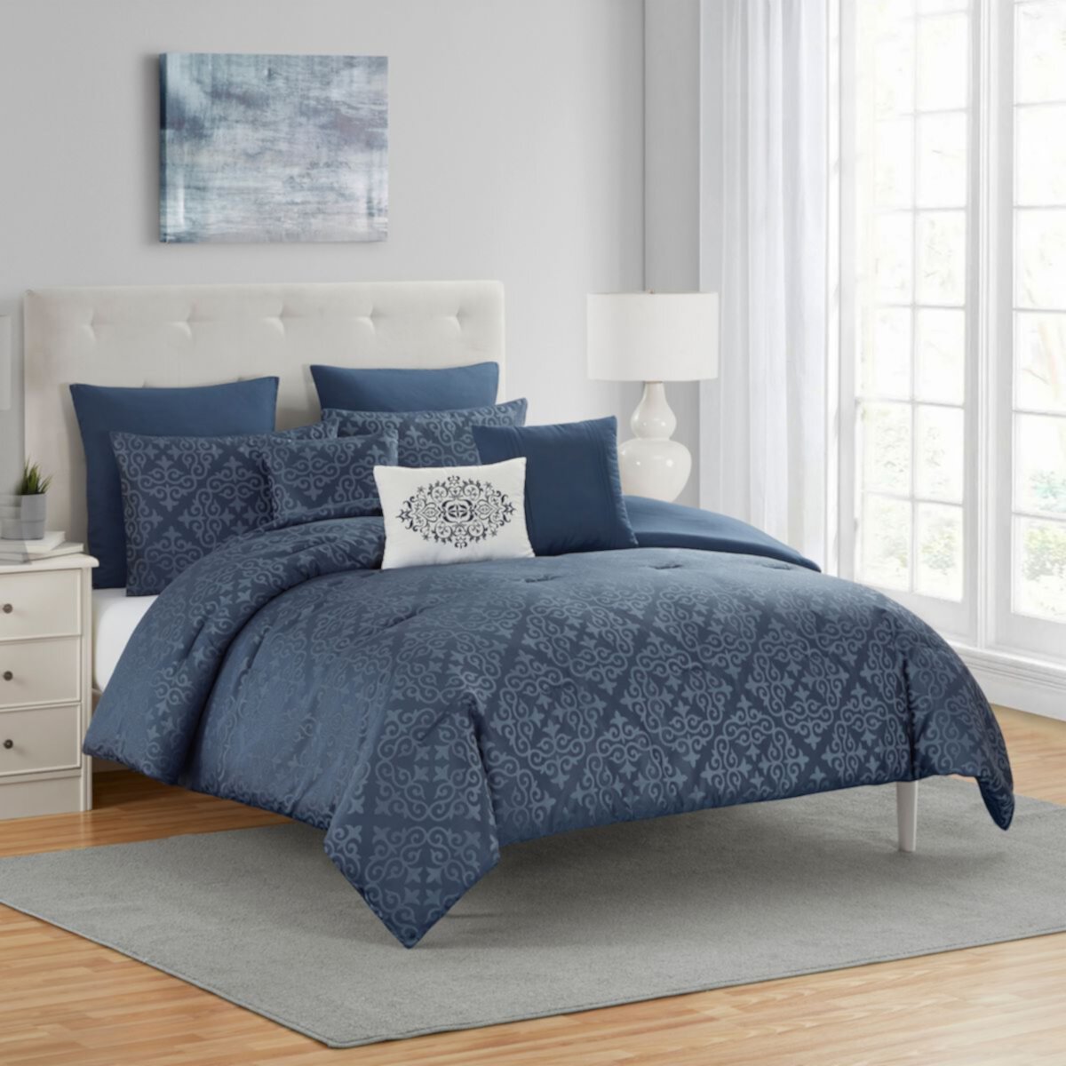 VCNY Home Popclaw 8-Piece Medallion Jacquard Comforter Set VCNY HOME