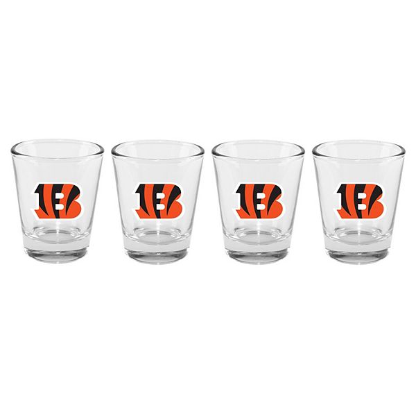 The Memory Company Cincinnati Bengals 4-Pack 2oz. Shot Glass Set The Memory Company