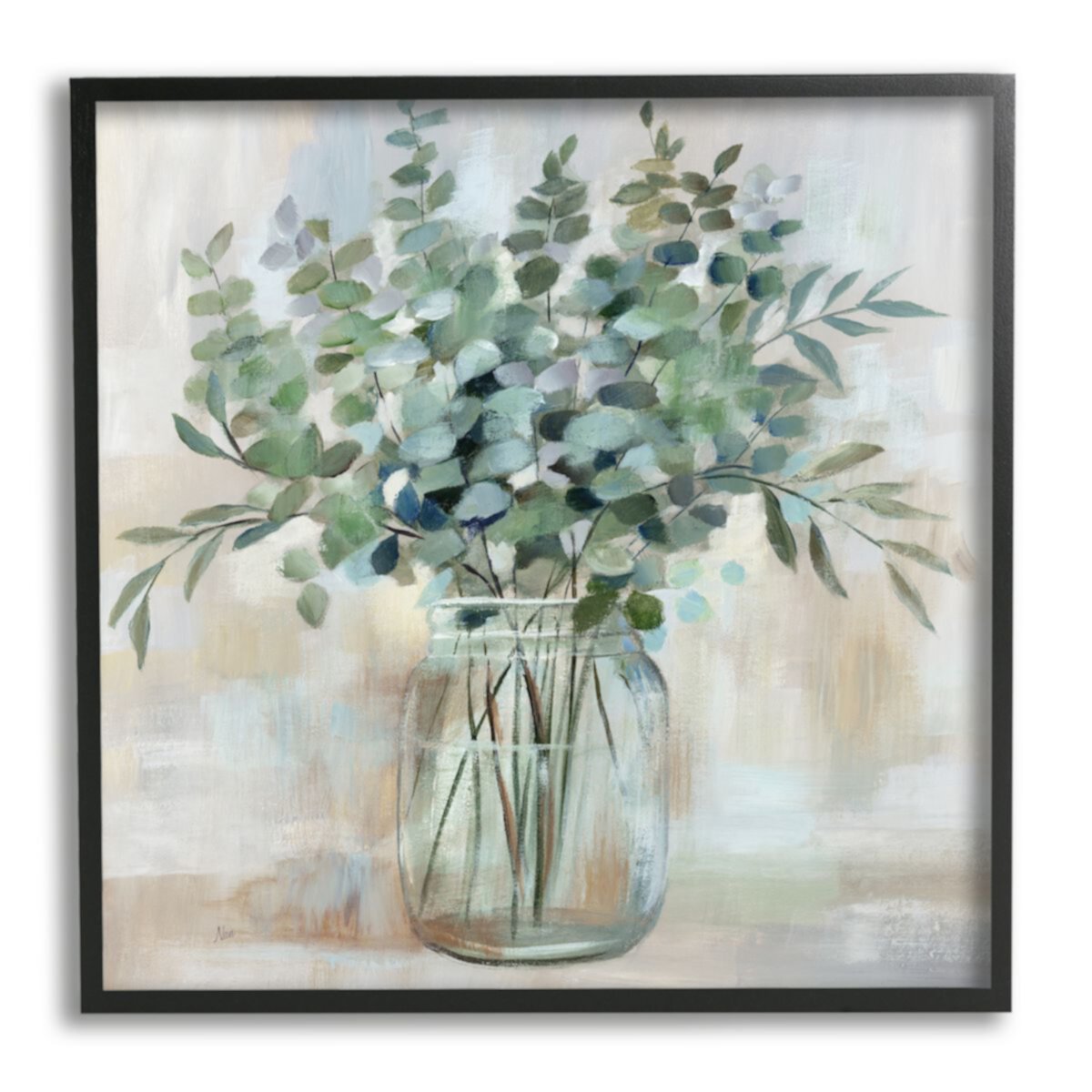 Stupell Home Decor Eucalyptus Flower Herb Jar Framed Wall Art Stupell Home Decor