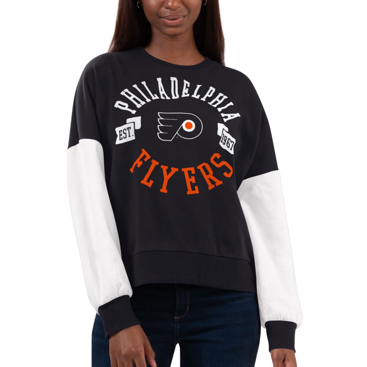 Женская Толстовка G-III 4Her by Carl Banks Черная Philadelphia Flyers Team Pride In The Style