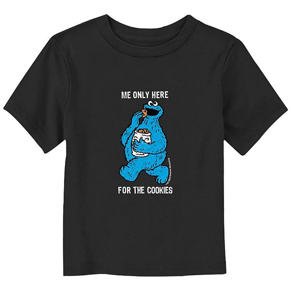 Детская Футболка PBS Kids Cookie Monster Me Only Here For The Cookies PBS Kids