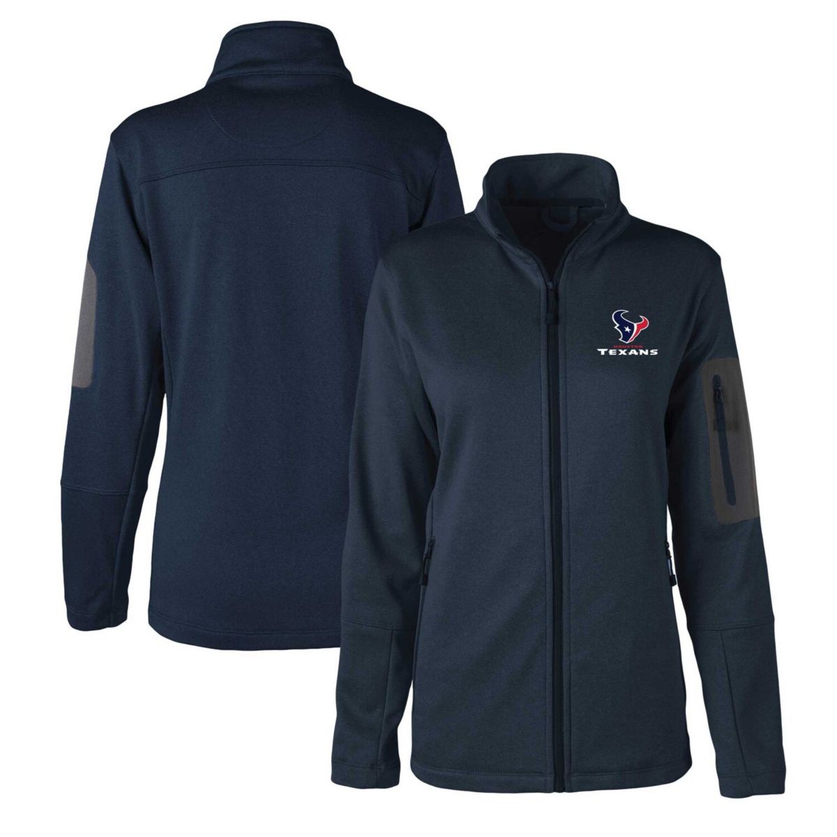 Женская Повседневная куртка Dunbrooke Heather Navy Houston Texans Freestyle Teflon Shield Full-Zip Dunbrooke