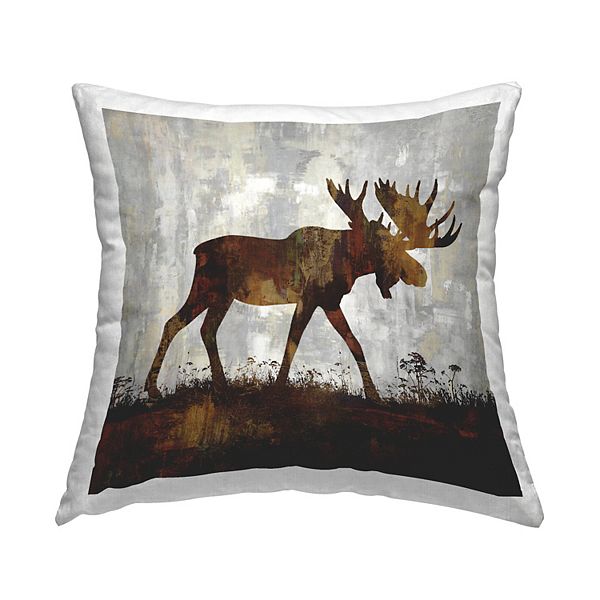 Stupell Home Decor Rustic Moose Throw Pillow Stupell Home Decor