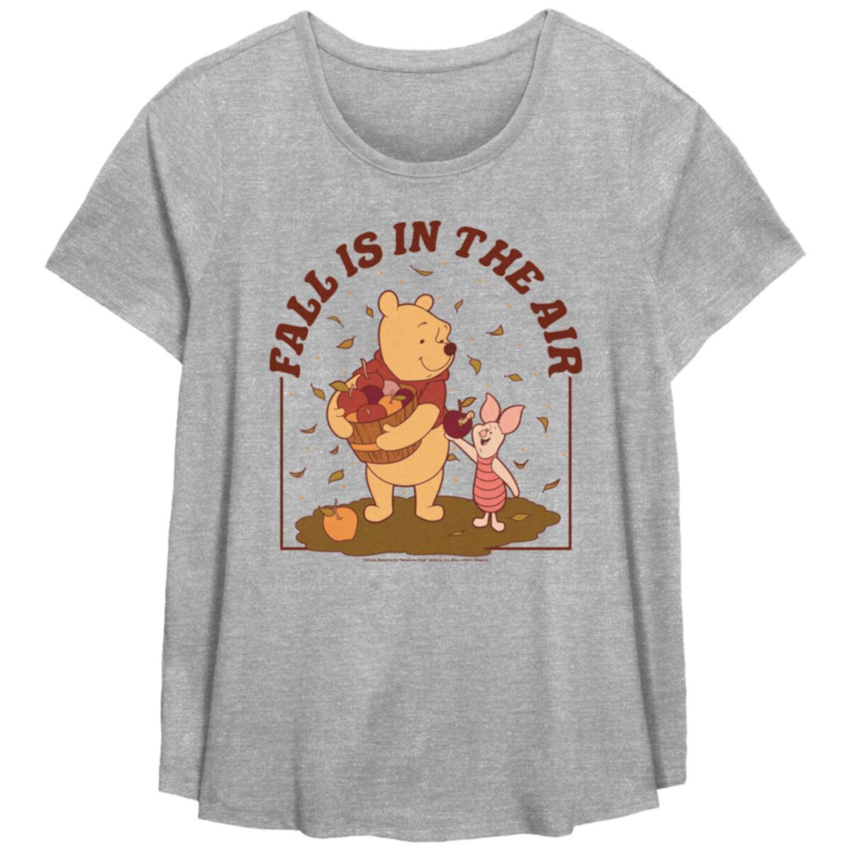 Женская Футболка Disney Winnie The Pooh Fall Is In The Air Plus Size Disney