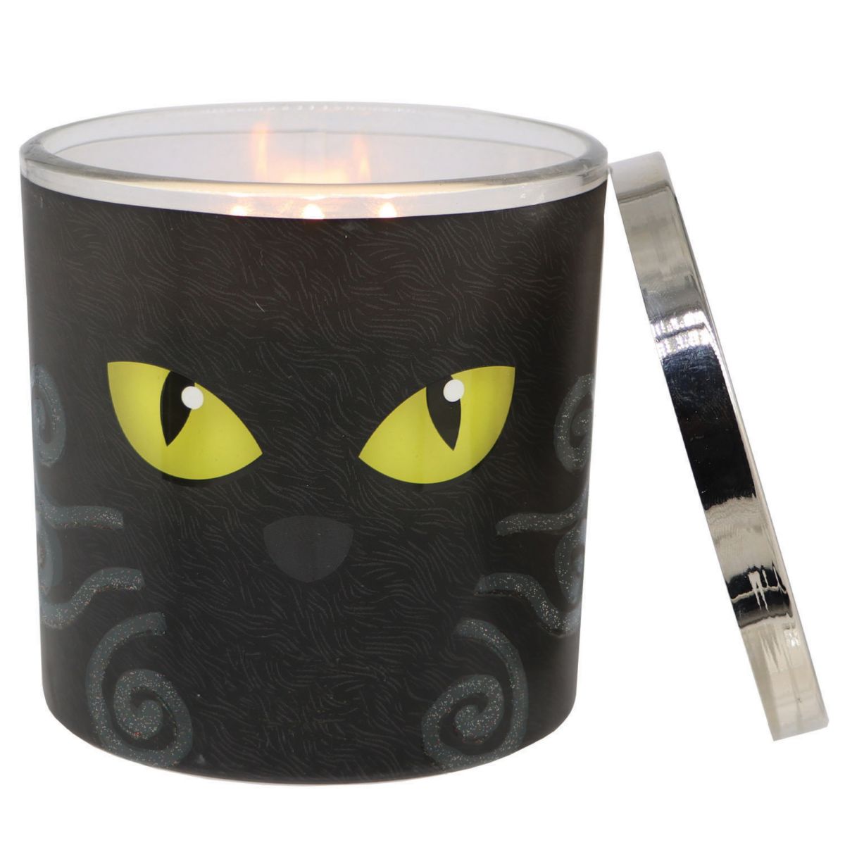 Celebrate Together™ Halloween Falling Leaves 12-oz. Black Cat Decal Candle Jar Celebrate Together