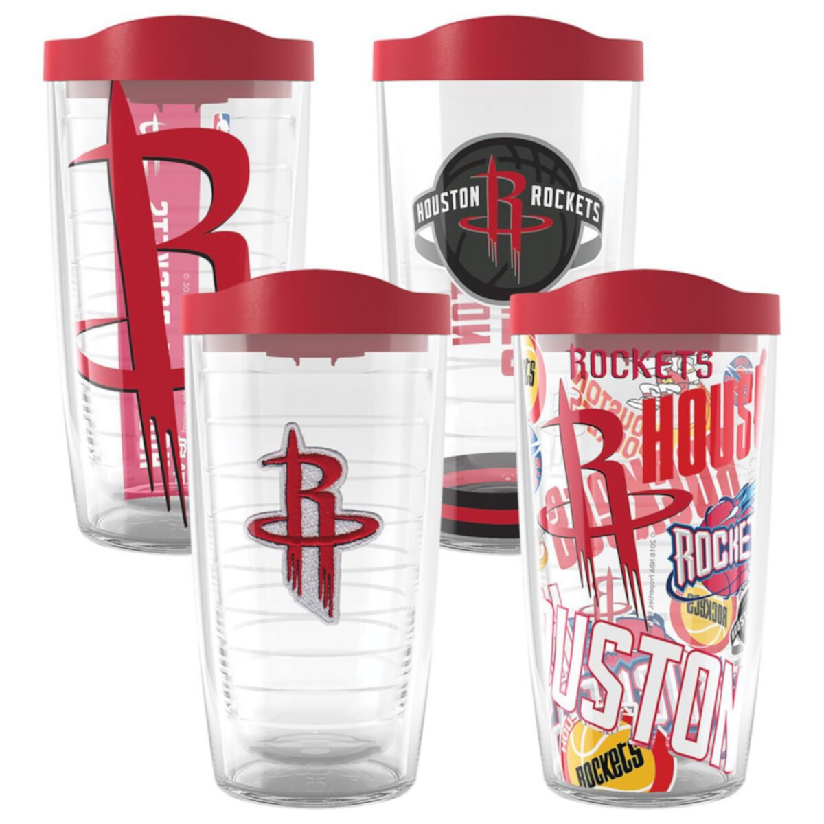 Tervis Houston Rockets Four-Pack 16oz. Classic Tumbler Set Tervis