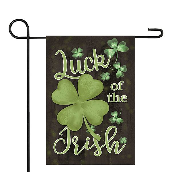 Luck of the Irish Shamrock Outdoor Garden Flag 12.5&#34; x 18&#34; Christmas Central