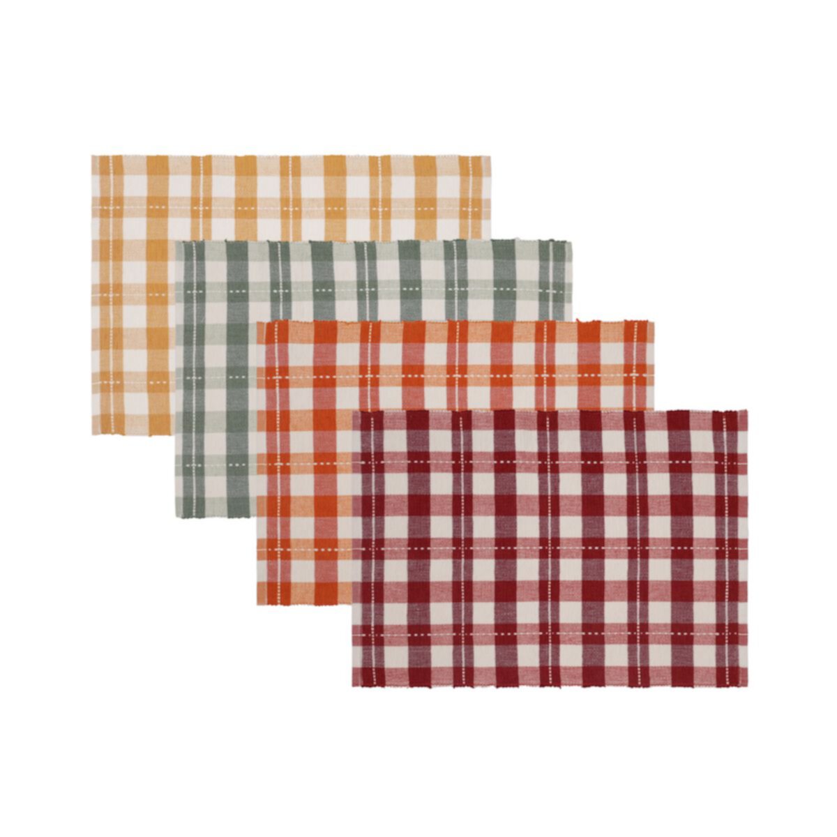 Celebrate Together™ Fall Gingham Woven 4-pack Placemats Celebrate Together