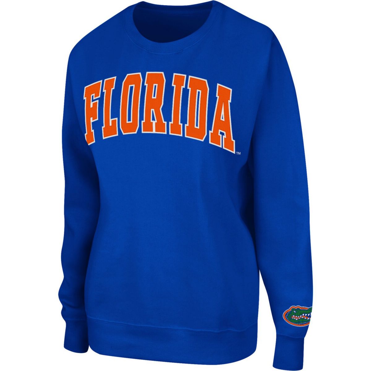 Женский свитшот Colosseum Royal Florida Gators Campanile с длинными рукавами Colosseum