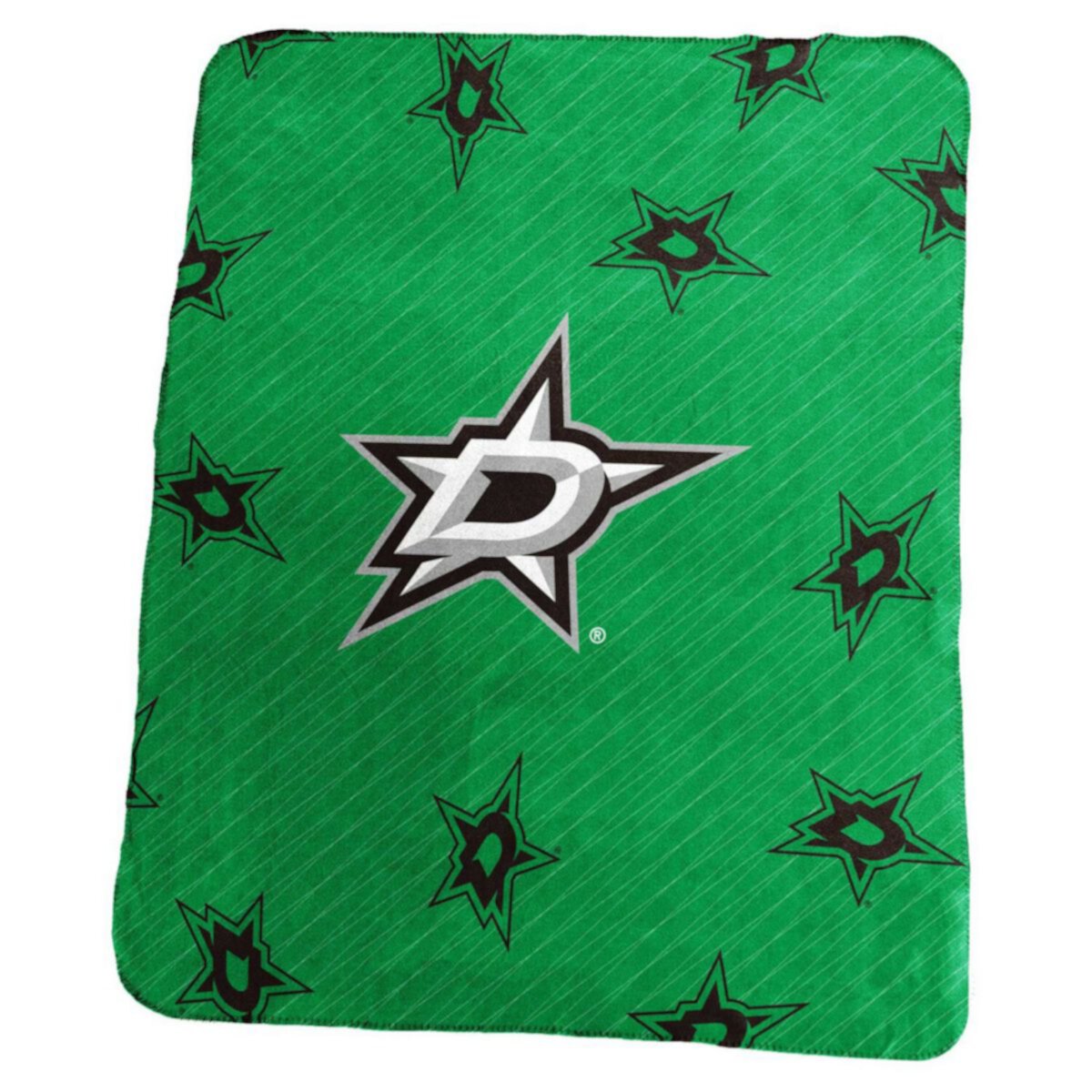 Dallas Stars 50&#34; x 60&#34; Repeating Logo Classic Plush Throw Blanket Logo Brand