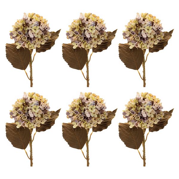 Melrose 6-pc. Artificial Harvest Hydrangea Stem Set Melrose