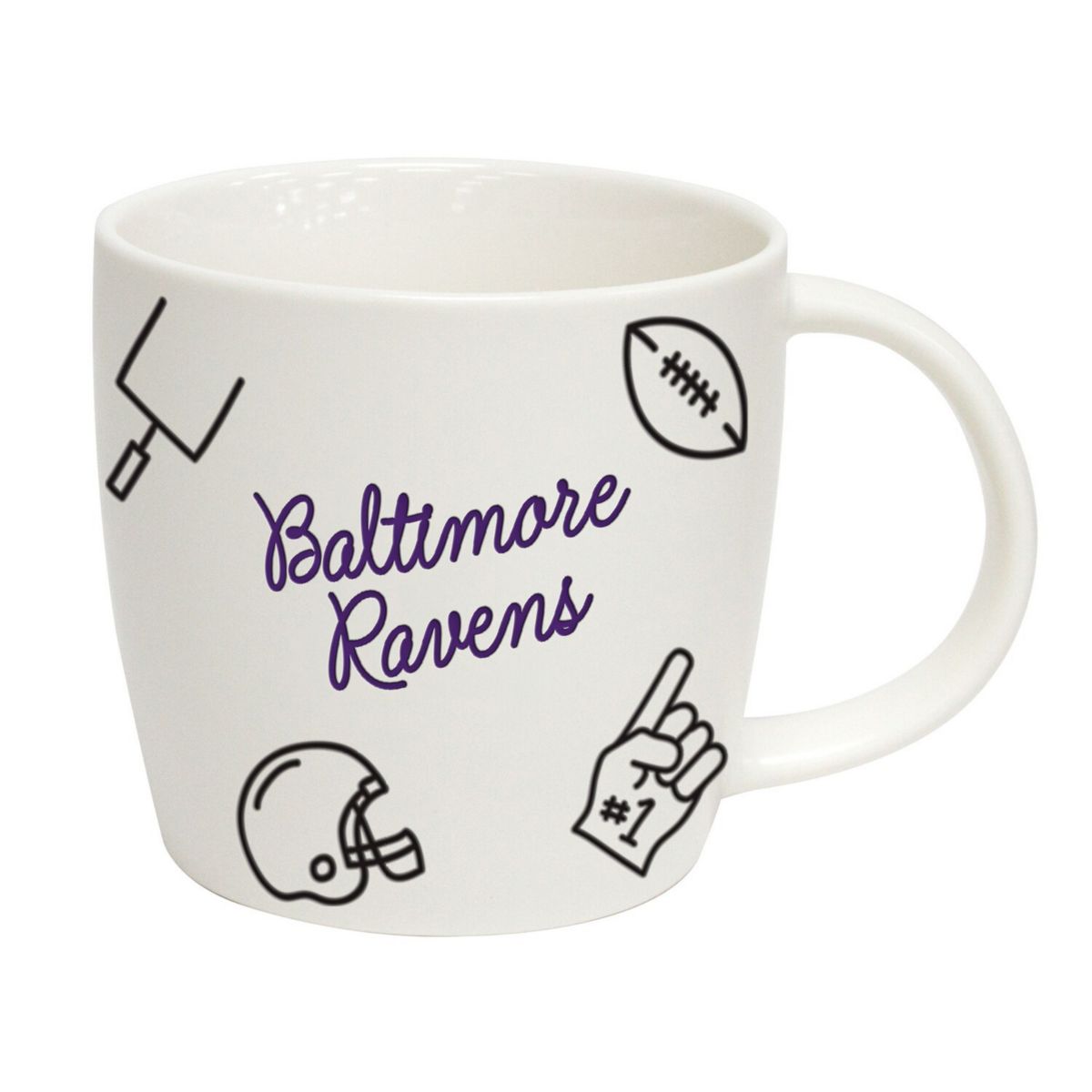 Baltimore Ravens 18oz. Playmaker Mug Logo Brand