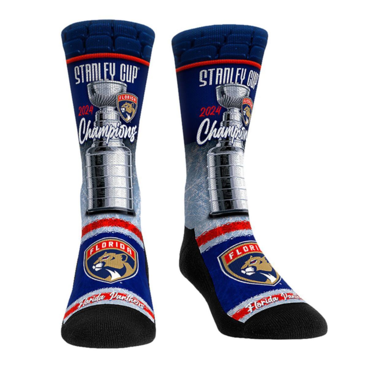 Унисекс Носки Rock Em Socks Florida Panthers 2024 Stanley Cup Champions Rock Em Socks