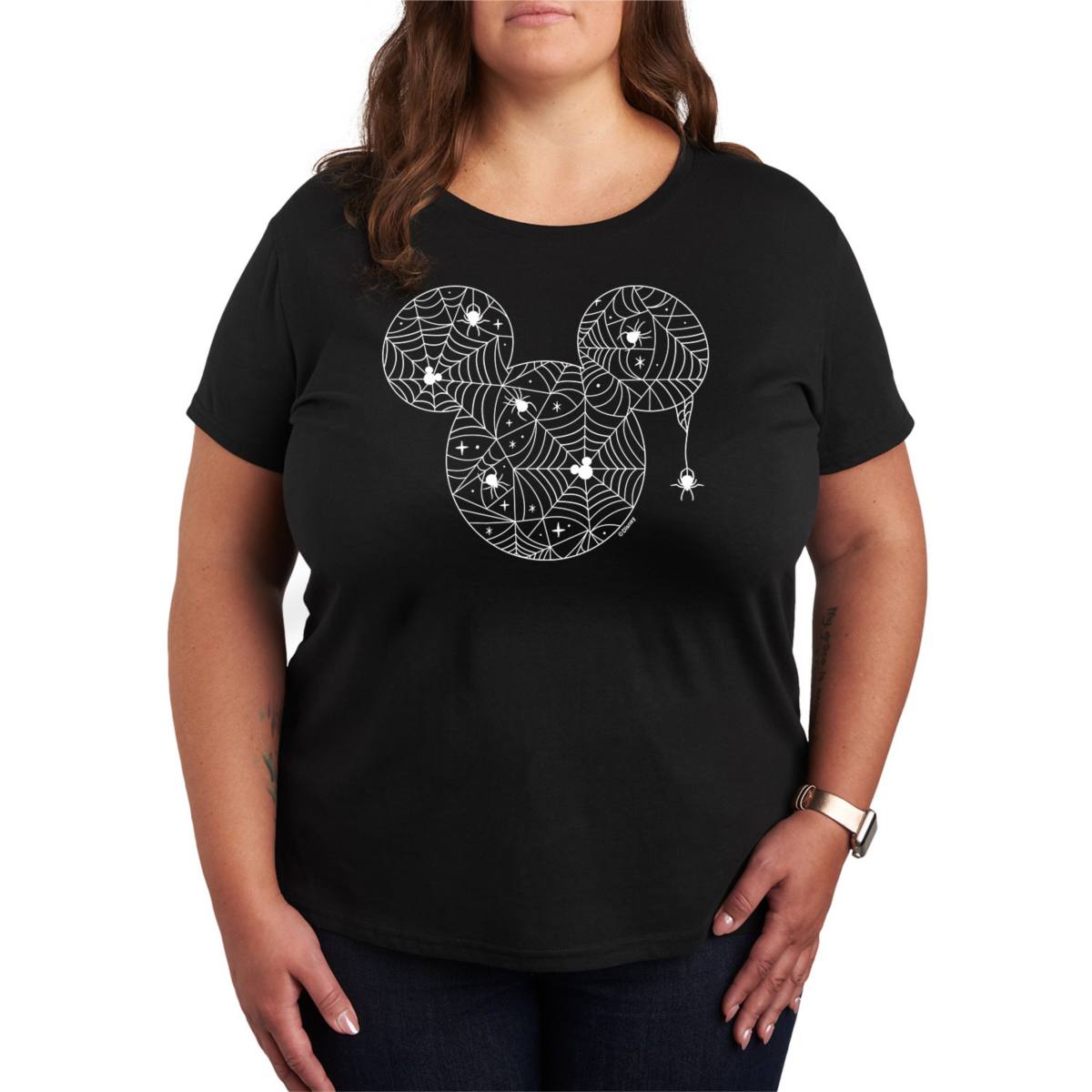 Женская Футболка Disney Mickey Mouse Plus Size Spider Web Disney