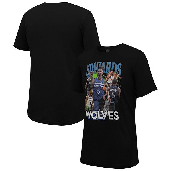 u Футболка Stadium Essentials Anthony Edwards Черная Minnesota Timberwolves Crossroads Stadium Essentials