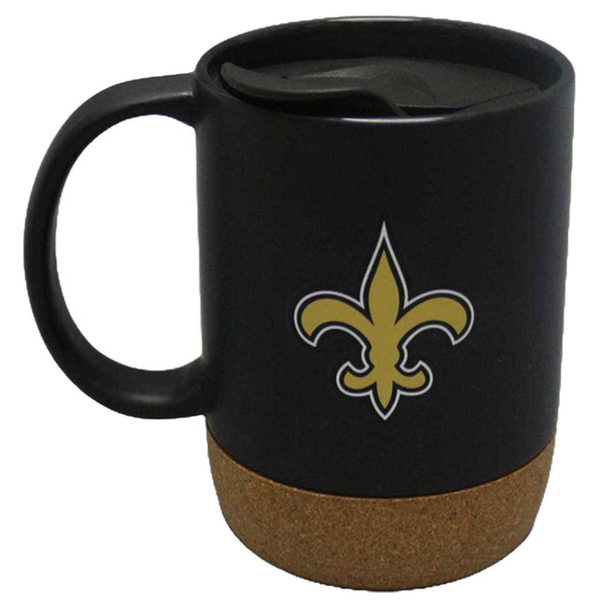 The Memory Company New Orleans Saints 14oz. Cork Bottom Mug with Lid The Memory Company