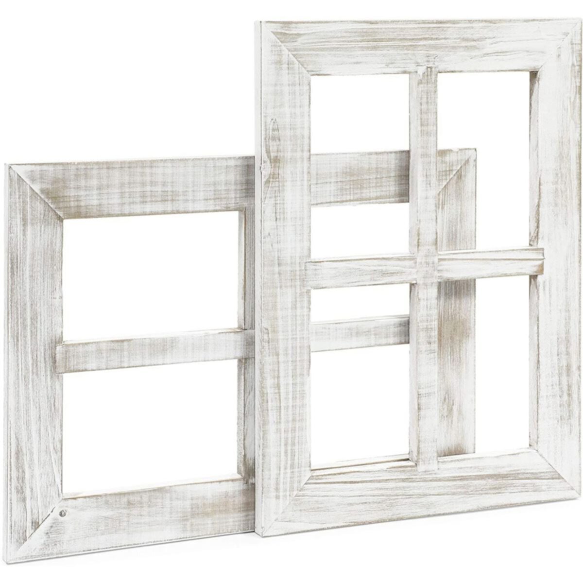 White Window Frame Farmhouse Wall Decor (11 x 15 Inches, 2 Pack) Farmlyn Creek