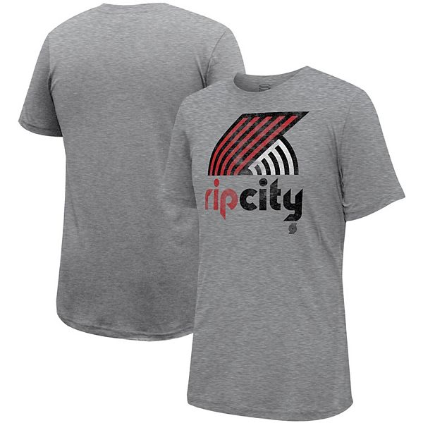 Унисекс Футболка Stadium Essentials Heather Gray Portland Trail Blazers Stadium Essentials