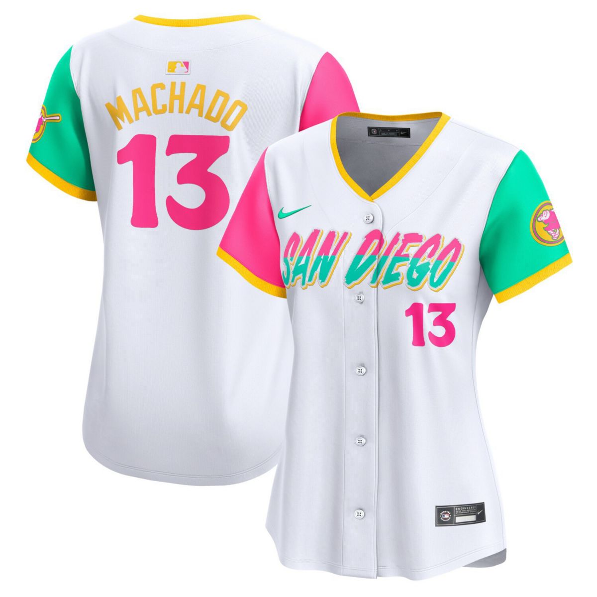 Женская Футболка Nike Manny Machado Белая San Diego Padres City Connect Limited Player Nike