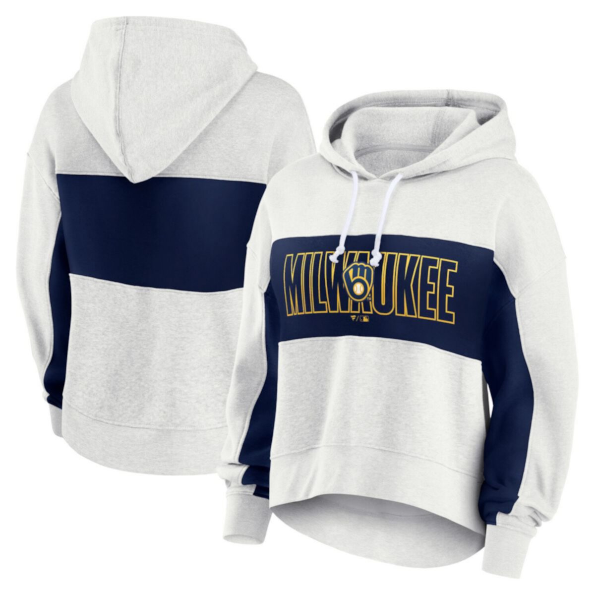 Женская Толстовка Fanatics Up For It Milwaukee Brewers Fanatics Brands - White Label