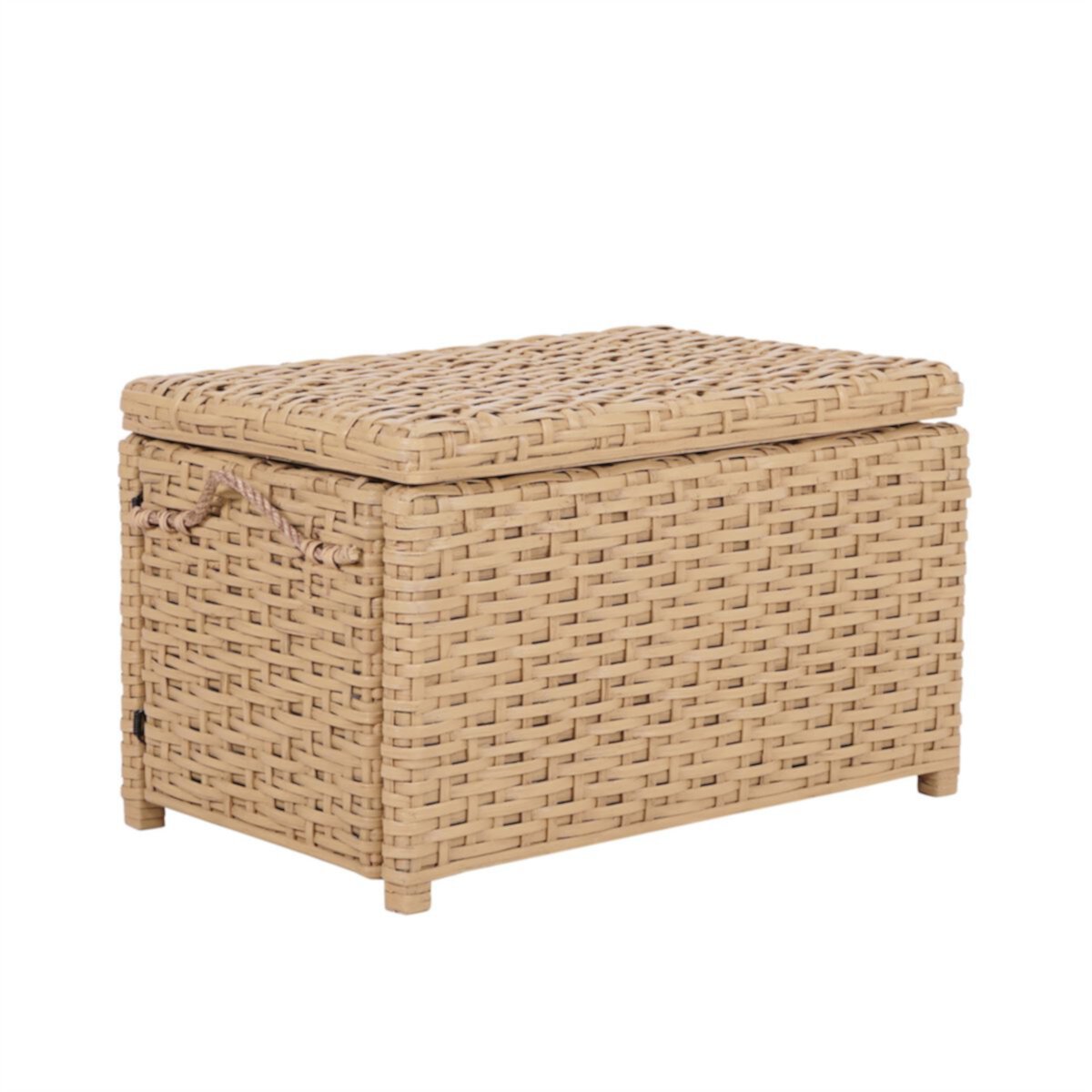 Jacob 31.5&#34; Handwoven Wicker Storage Trunk Happimess