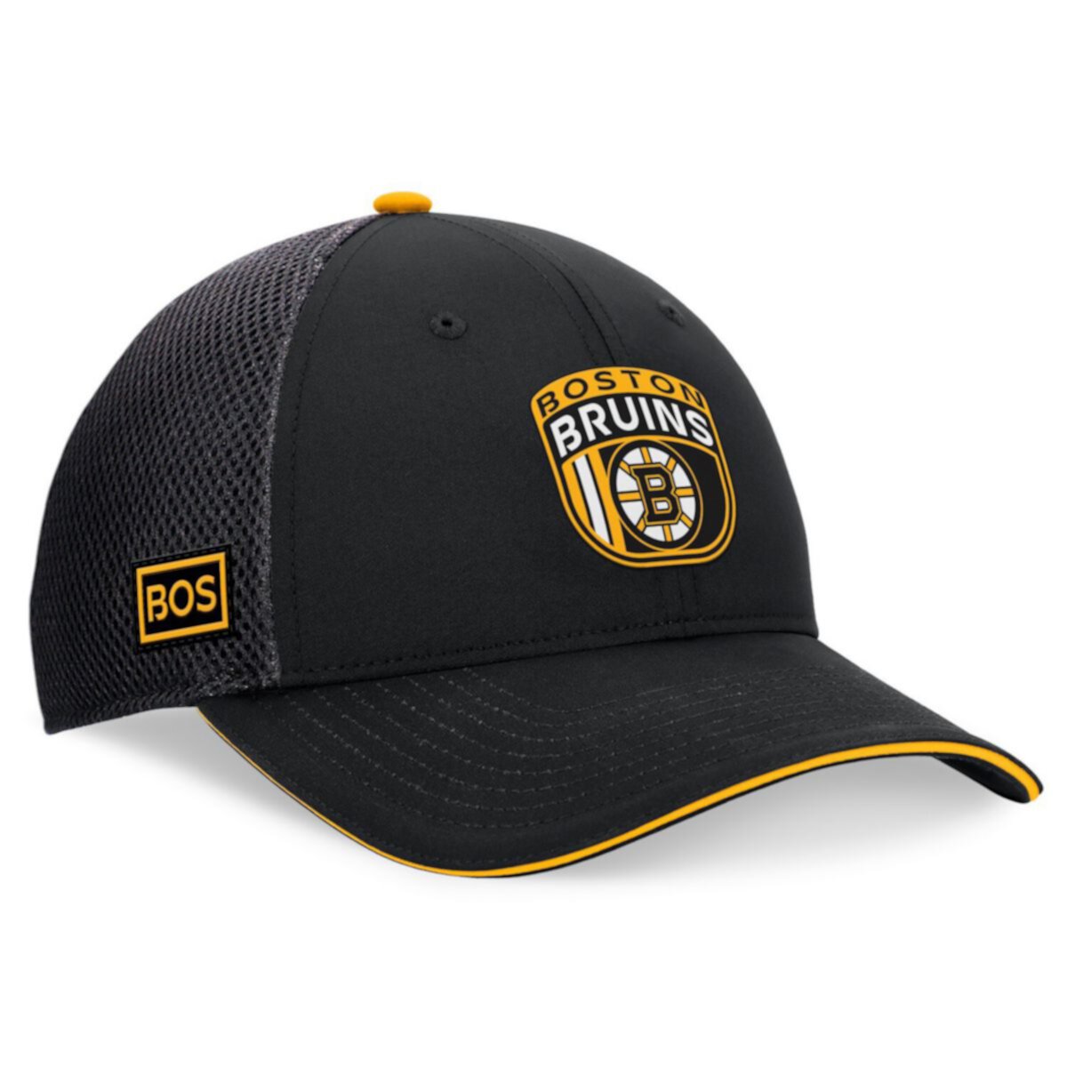 Кепка Fanatics Black Boston Bruins 2024 NHL Draft On Stage Trucker Adjustable Fanatics Brands - White Label