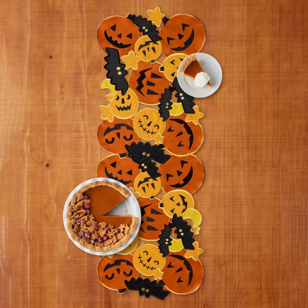 Celebrate Together™ Halloween Jack-o'-Lantern and Bats Cutout Table Runner Celebrate Together