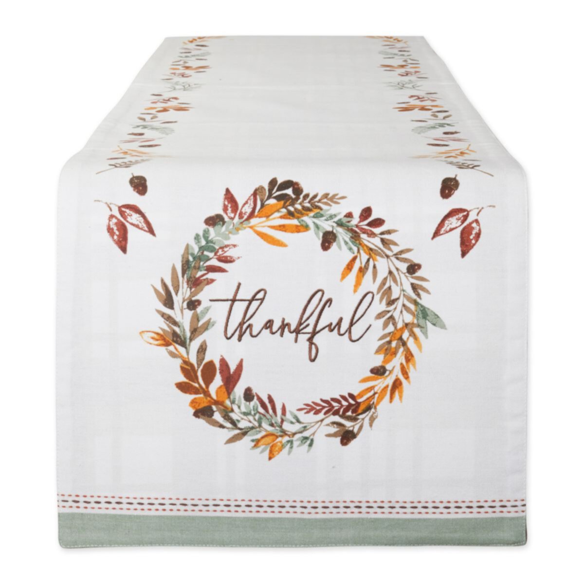 14&#34; x 72&#34; Fall Harvest &#34;Thankful&#34; Reversible Table Runner Contemporary Home Living