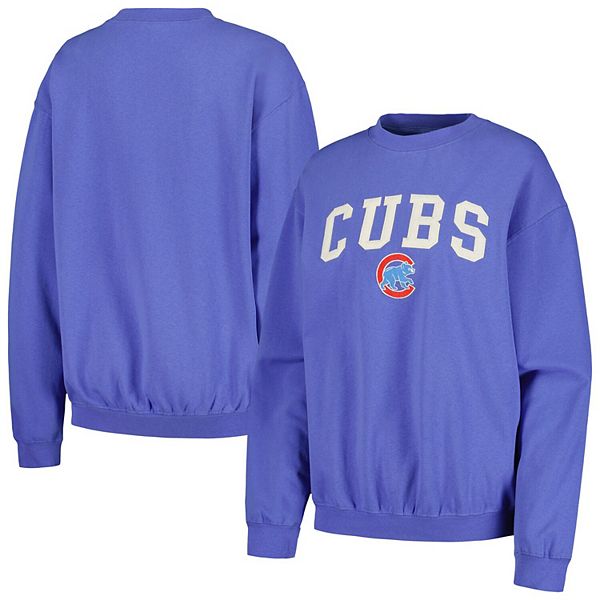 Женский флисовый пуловер Soft as a Grape с графикой Chicago Cubs Soft As A Grape