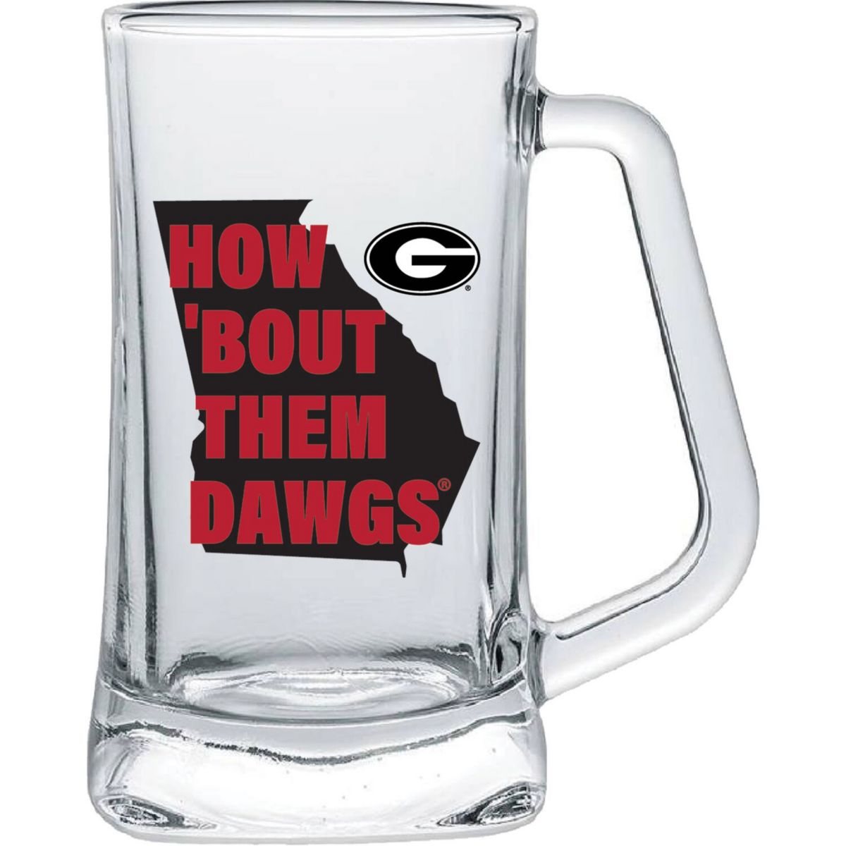 Georgia Bulldogs 15oz. Hometown Glass Tankard Unbranded