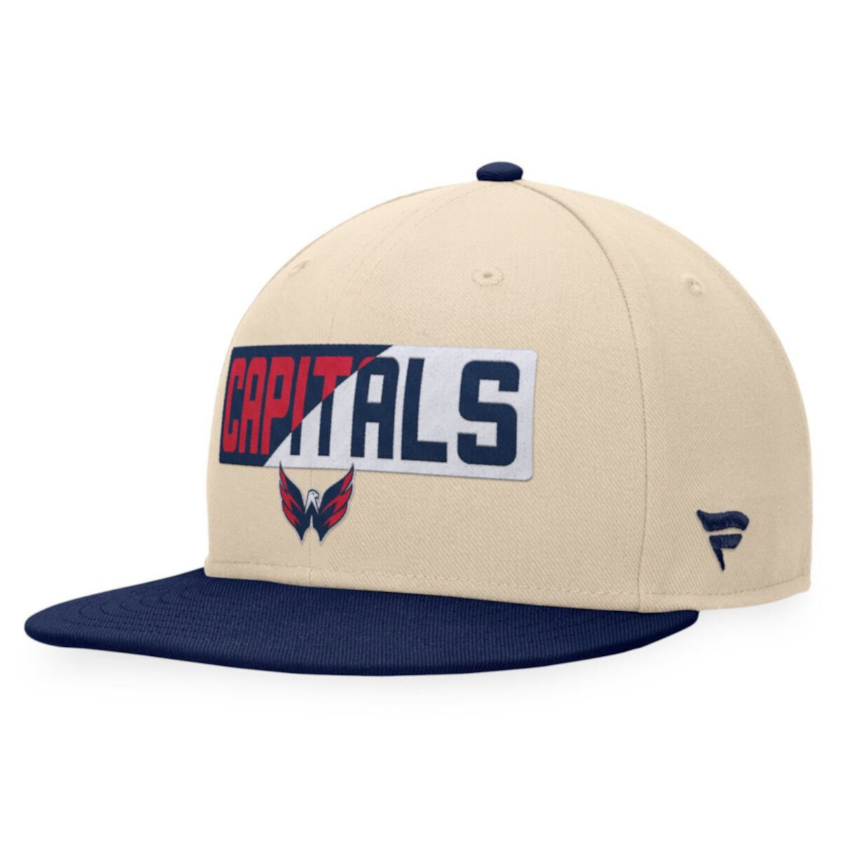 Кепка Fanatics Cream/Navy Вашингтон Кэпиталс Goalaso Snapback Fanatics Brands - White Label