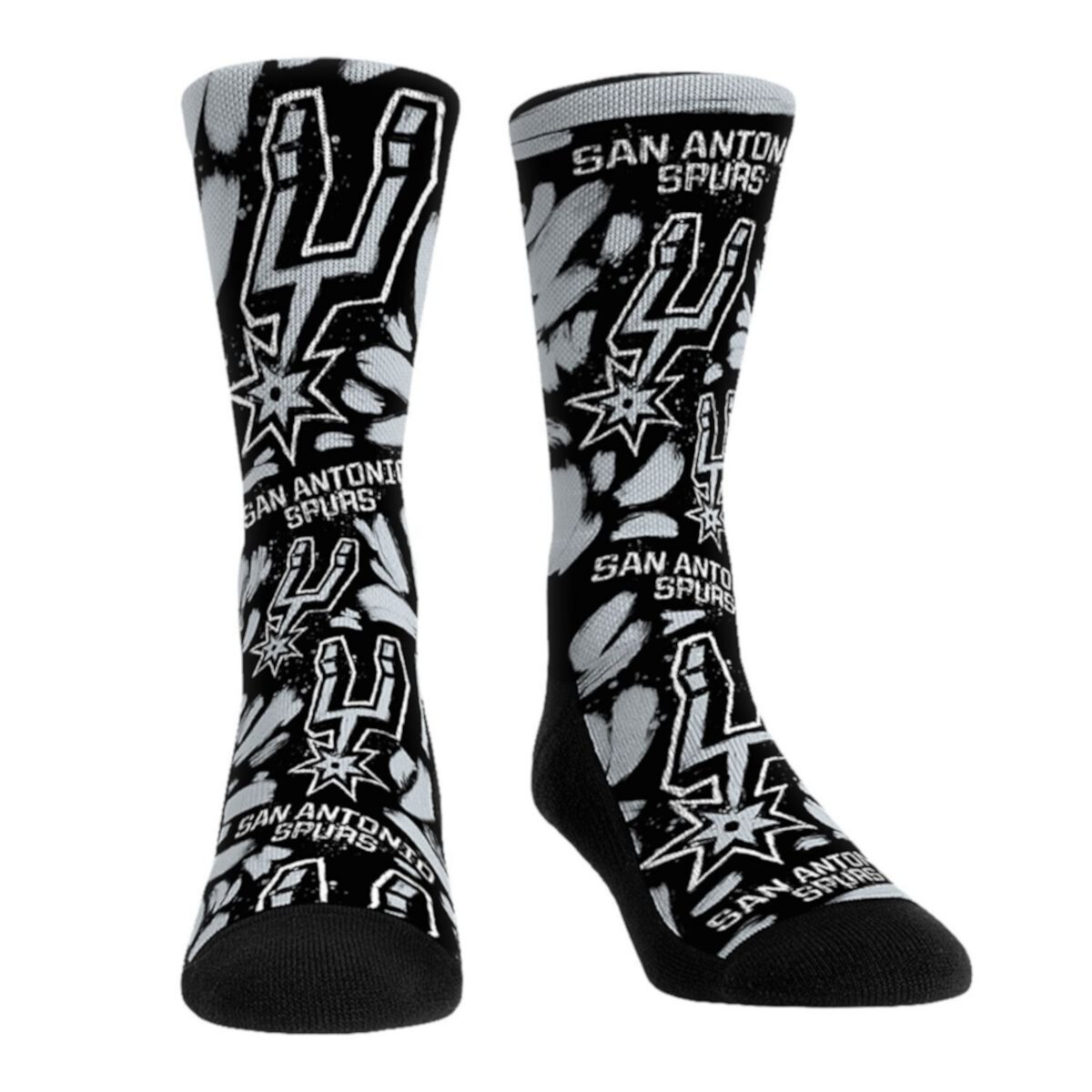 Унисекс Носки Rock Em Socks San Antonio Spurs Allover Logo & Paint Unbranded