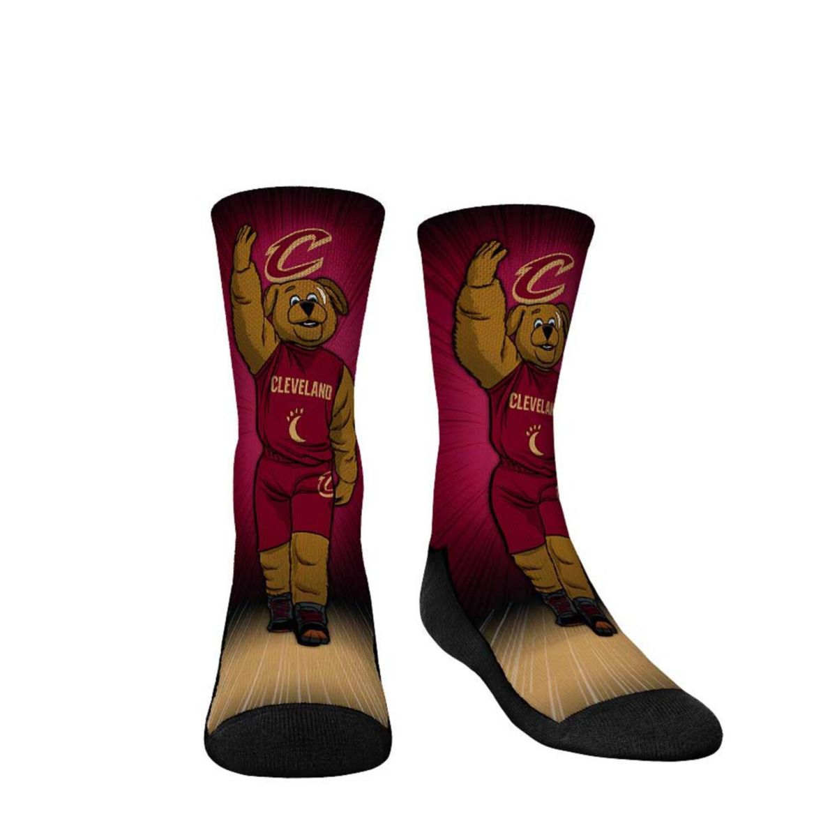 Детские Носки Unbranded Cleveland Cavaliers Mascot Pump Up Crew Socks Unbranded