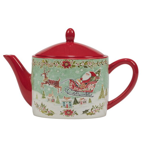 Certified International Joy of Christmas Teapot Certified International