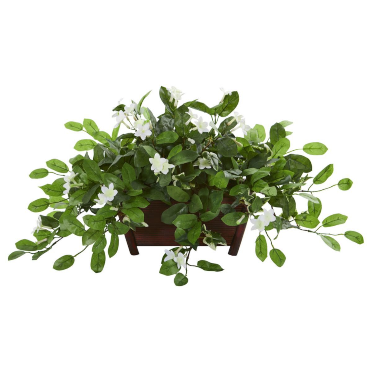 nearly natural Mix Stephanotis Artificial Plant in Decorative Planter NEARLY NATURAL