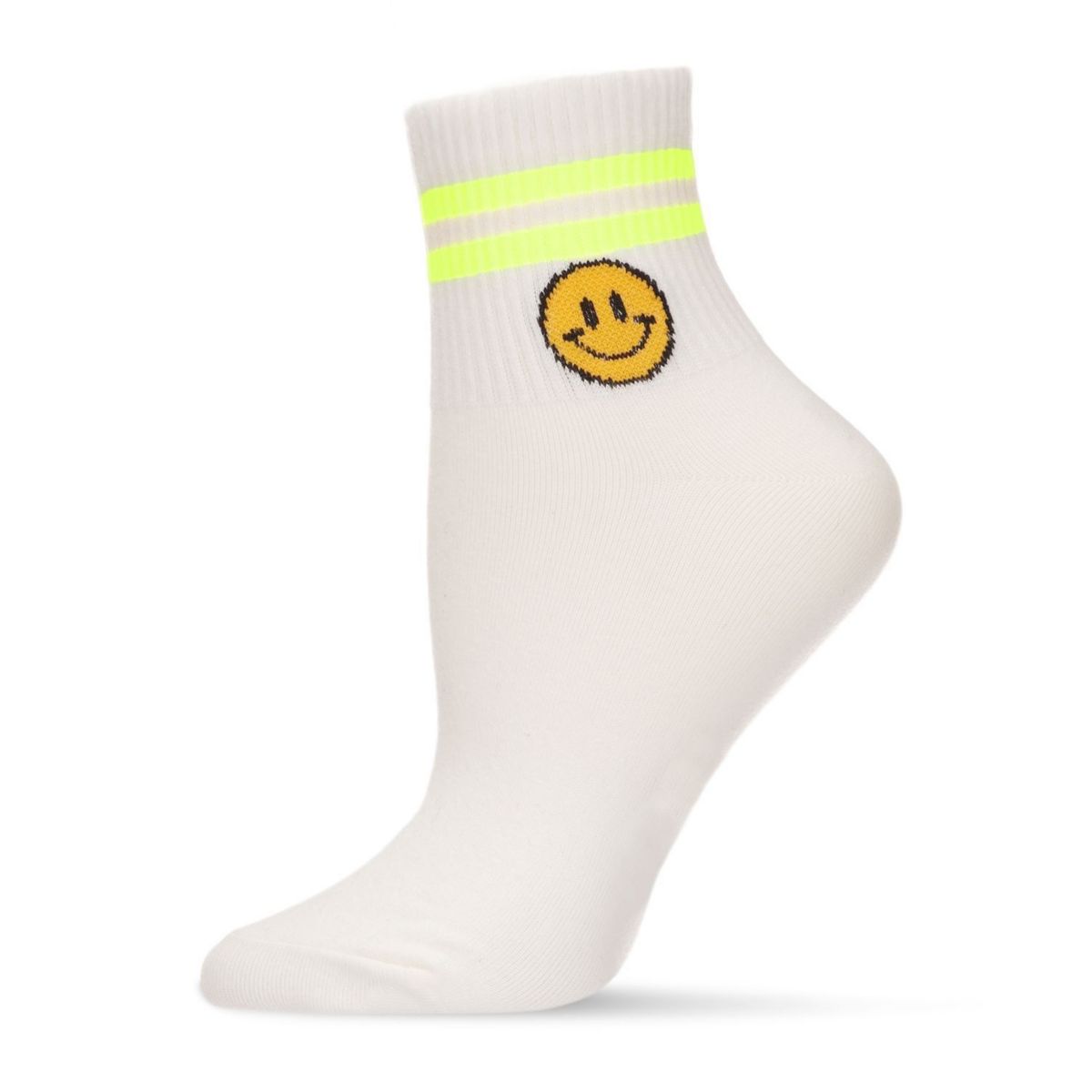 Женские Носки MEMOI Smiley Neon Stripe MEMOI