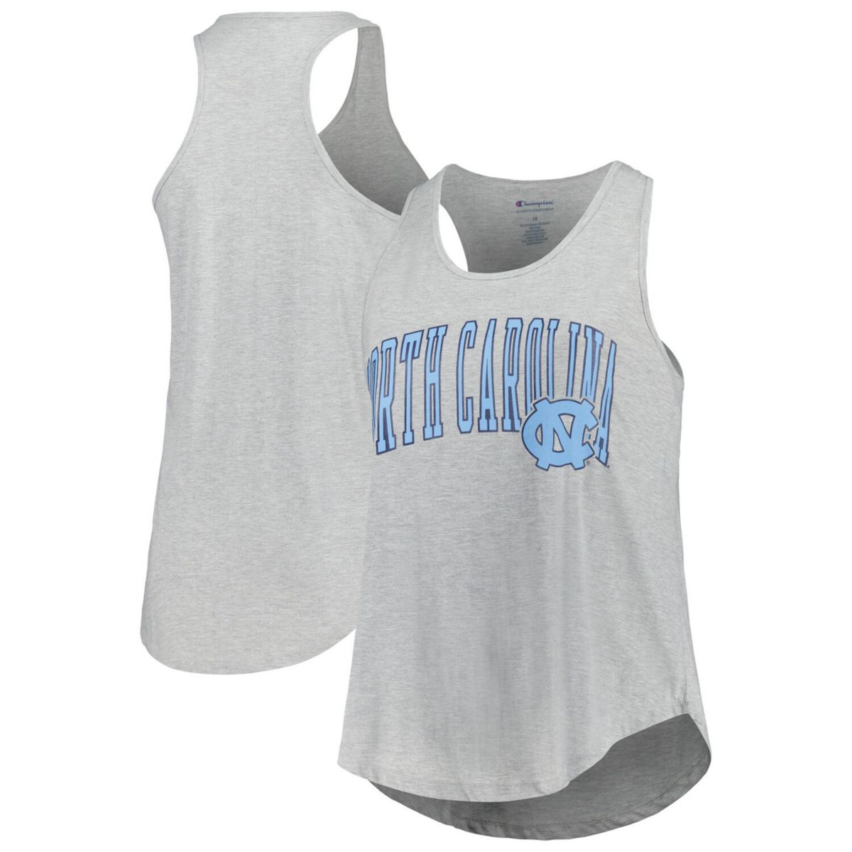 Женская Футболка Profile Gray North Carolina Tar Heels Arch Logo Profile