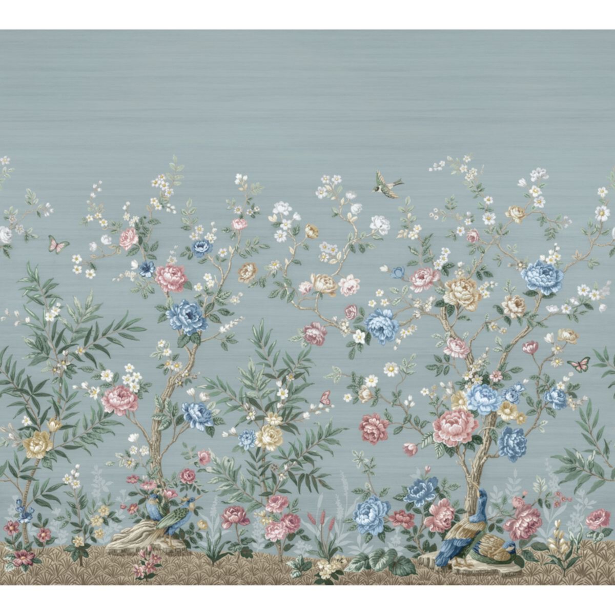 Brewster Home Fashions Winter Chinoiserie Mural Wallpaper Decals BREWSTER