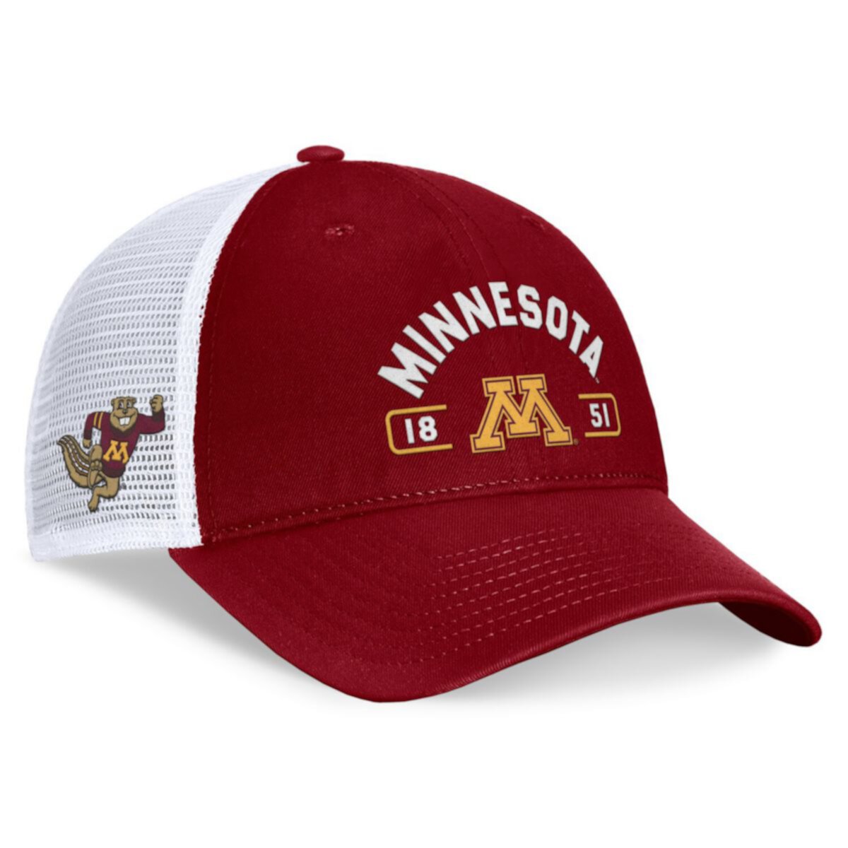 Кепка Top of the World Maroon/White Minnesota Golden Gophers Free Kick Trucker Top of the World