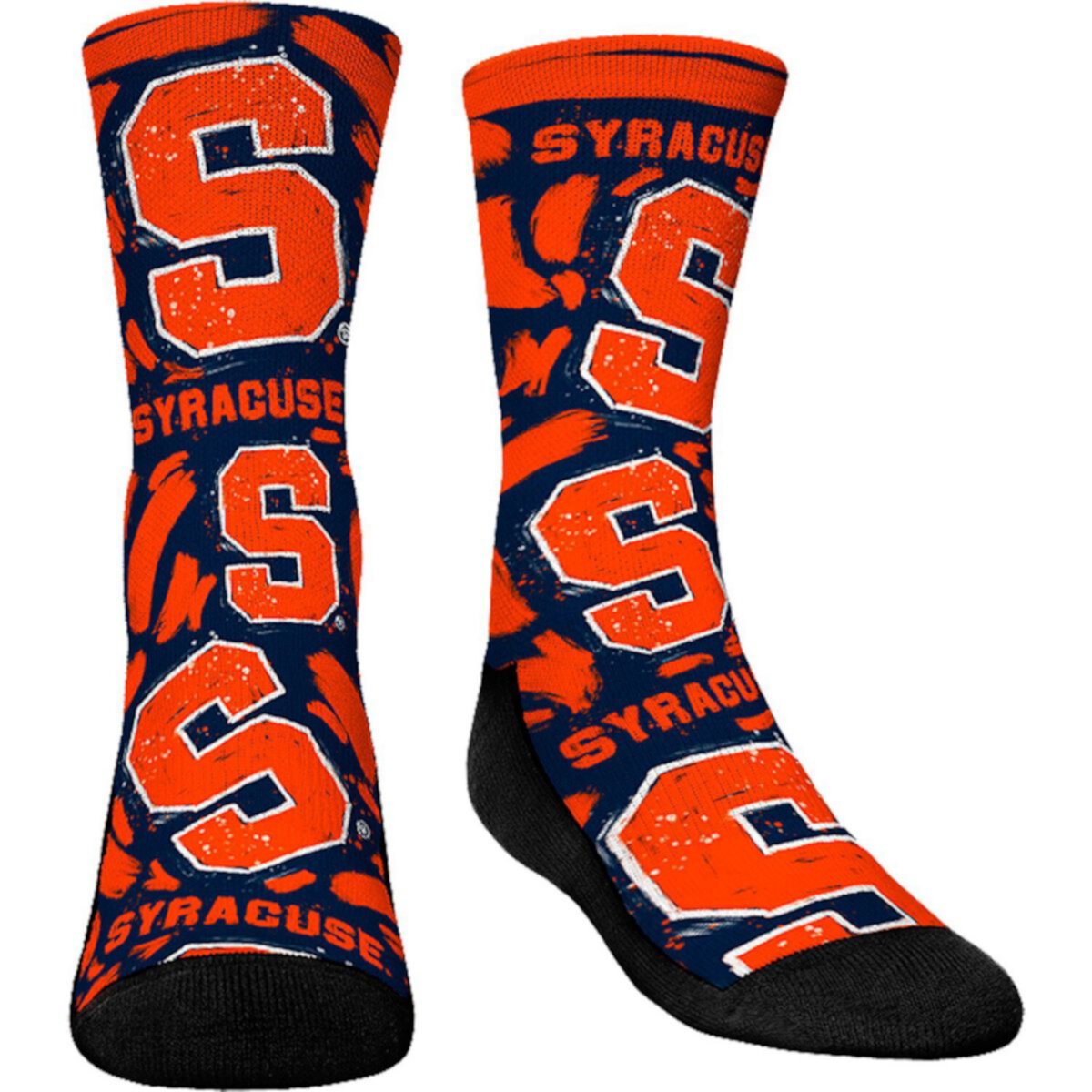 Детские Носки Rock Em Socks Syracuse Orange Allover Logo & Paint Unbranded