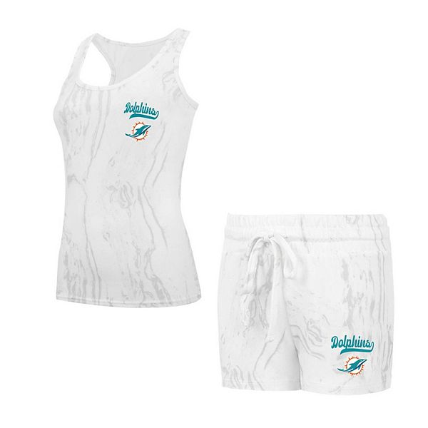 Комплект для сна из топа и шорт Miami Dolphins от Concepts Sport из полиэстера Unbranded