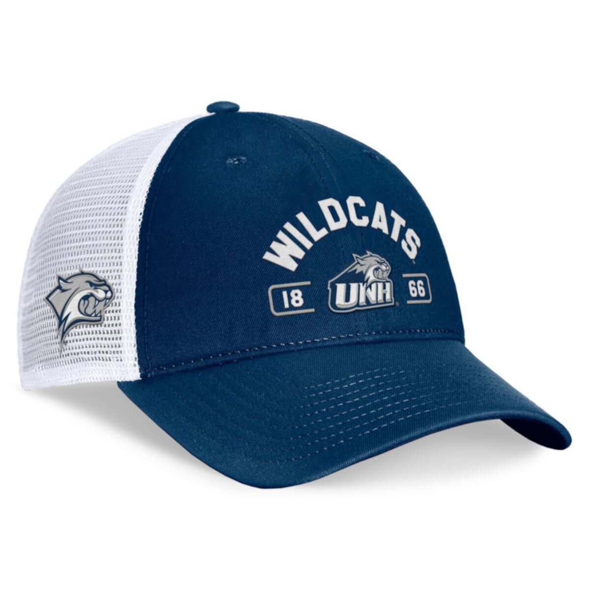 Кепка Free Kick Trucker с вышивкой New Hampshire Wildcats, регулируемая Top of the World