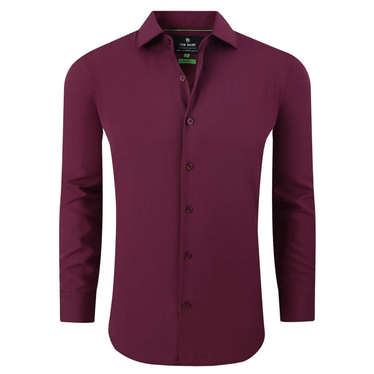 Мужская Футболка Tom Baine Performance Stretch Solid Button Down Tom Baine