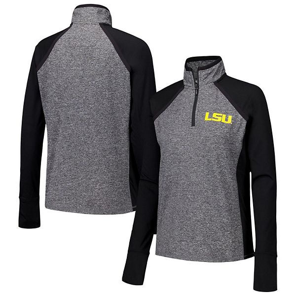 Женская Футболка Camp David LSU Tigers Finalist Raglan Quarter-Zip Camp David