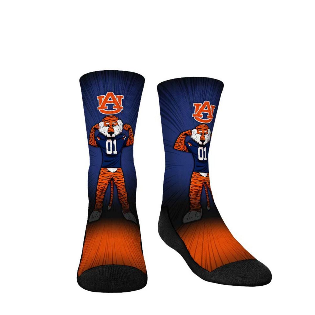 Детские Носки Unbranded Auburn Tigers Mascot Pump Up Crew Unbranded