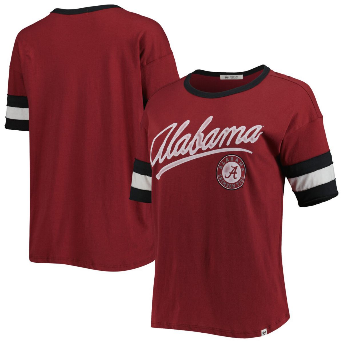 Женская Футболка '47 Crimson Alabama Crimson Tide Dani Retro Slub Unbranded