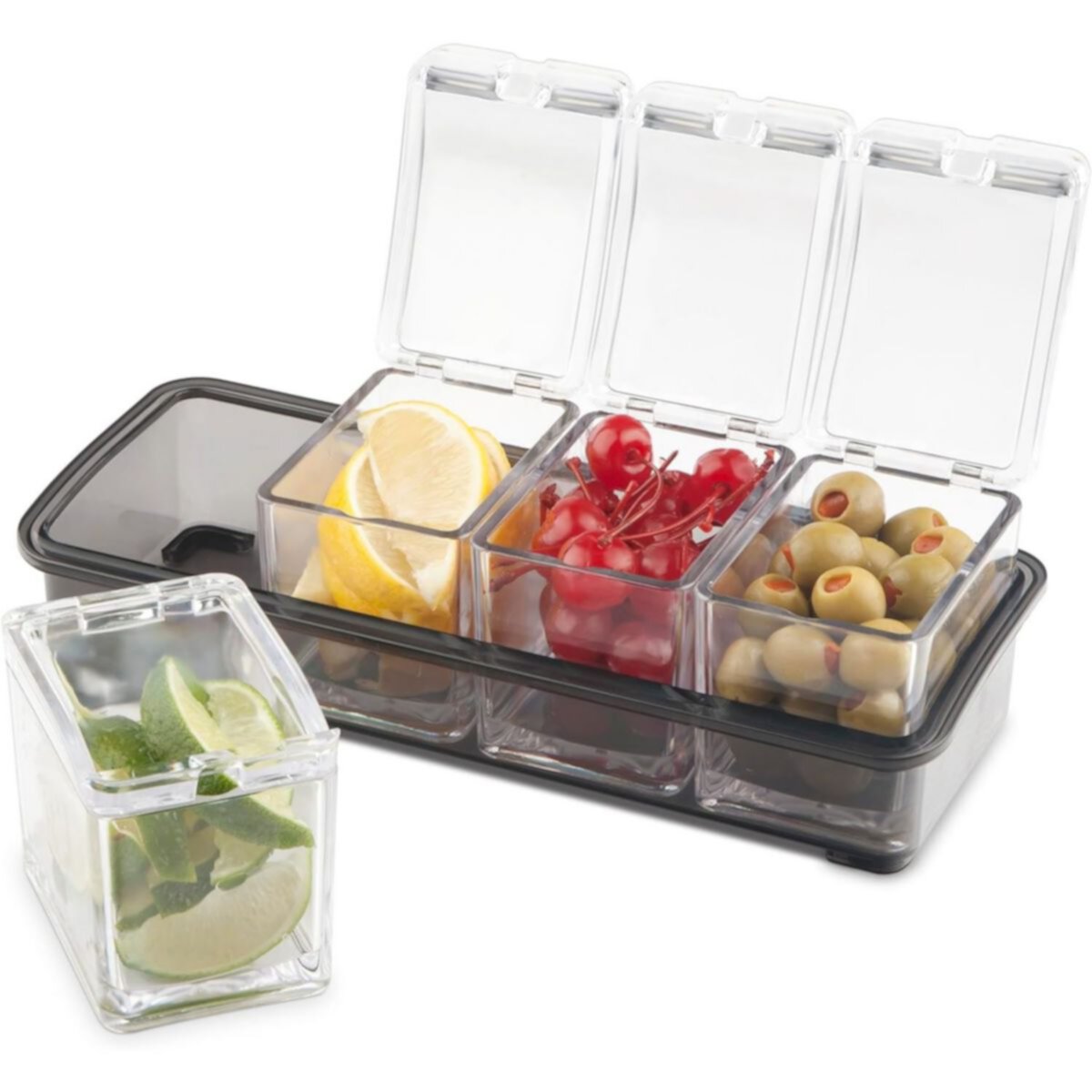 Final Touch 5 Piece Bar Caddy For Bar Garnishes, Toppings And Condiments FINAL TOUCH