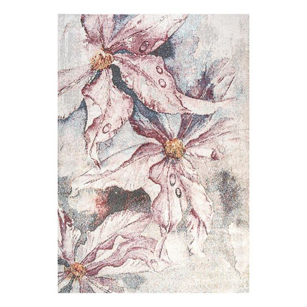 Pastello Modern Flowers Rug JONATHAN Y